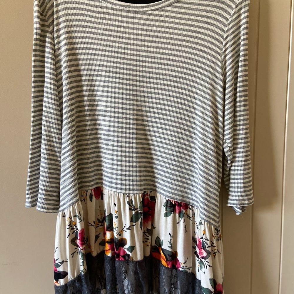 Cute Boutique Multi Pattern Shirt - image 5